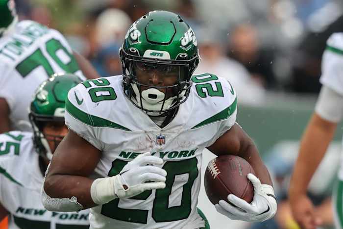 Jets running back Breece Hall
